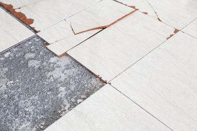 Damaged Bathroom Floor